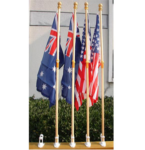 5FT Wooden flagpole