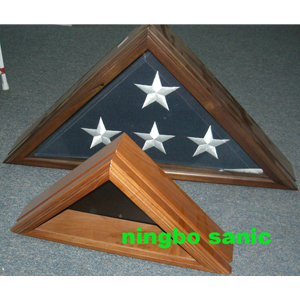 Wooden Flag Box
