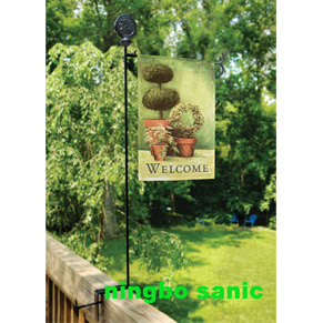 Garden flag pole