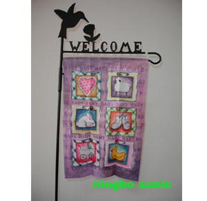 Garden flag pole